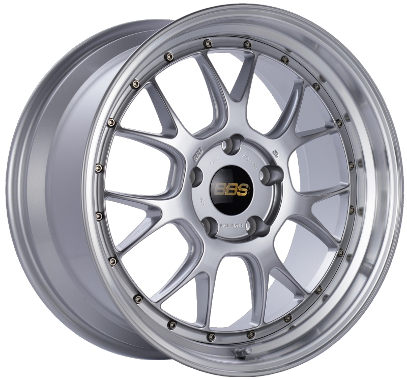 BBS LM-R 19x9.5 5x130 ET40 CB71.6 Diamond Silver Center Diamond Cut Lip Wheel 1