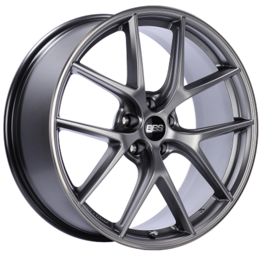 BBS CI-R 19x8 5x112 ET44 Platinum Silver Polished Rim Protector Wheel -82mm PFS/Clip Required 0
