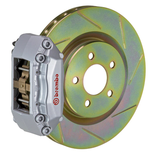 Brembo 05-10 Jetta (Mk5) Fr GT BBK 4Pis Cast 2pc 330x28 1pc Rotor Slotted Type1-Silver 0