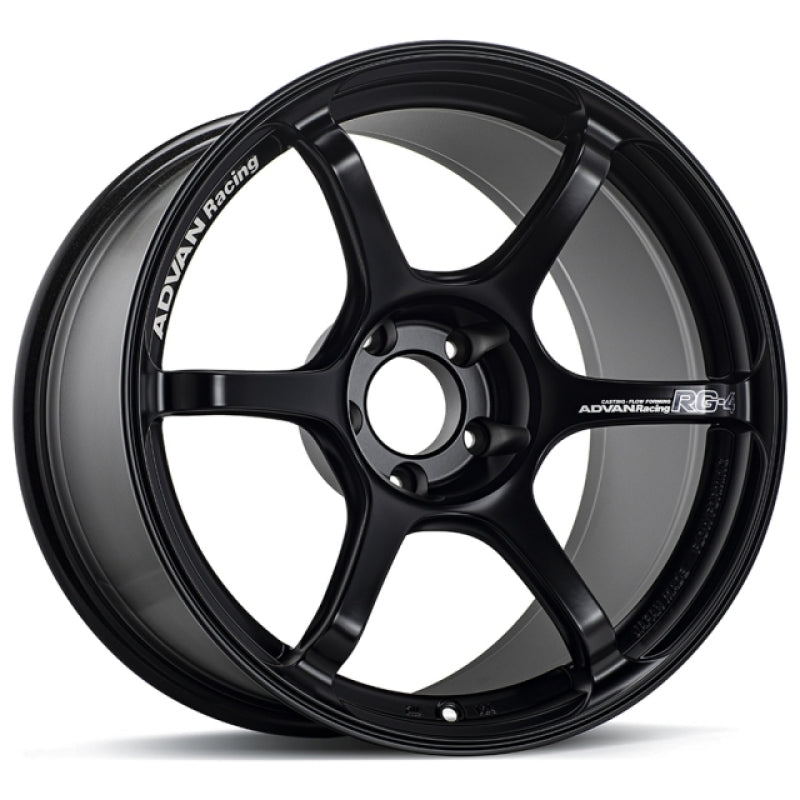 Advan RG-4 17X8.5 +31 5-114.3 Semi Gloss Black Wheel 0