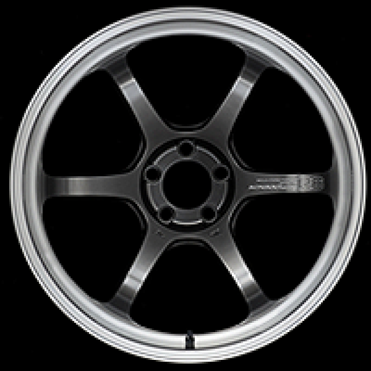 Advan R6 18x10.0 +35 5-114.3 Machining & Racing Hyper Black Wheel 0