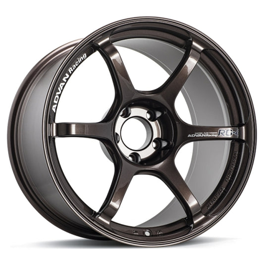 Advan RG-4 17X9.0 +35 5-114.3 Racing Copper Bronze Wheel 0