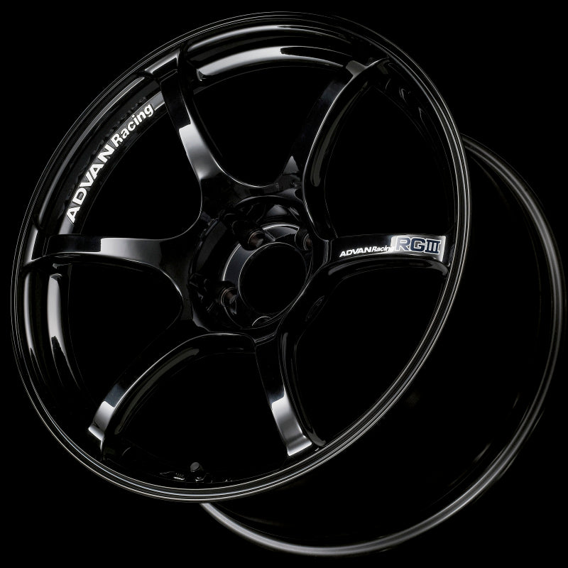 Advan RGIII 18x9.0 +35 5-114.3 Racing Gloss Black Wheel 1