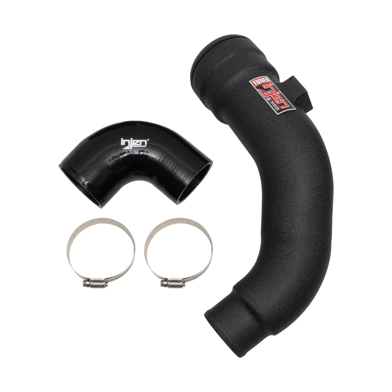 Injen 17-22 Ford F250/F/350/F-450/F-550 V8-6.7L Turbo Diesel Wrnkl Blk Intercooler Cold Side Piping 1