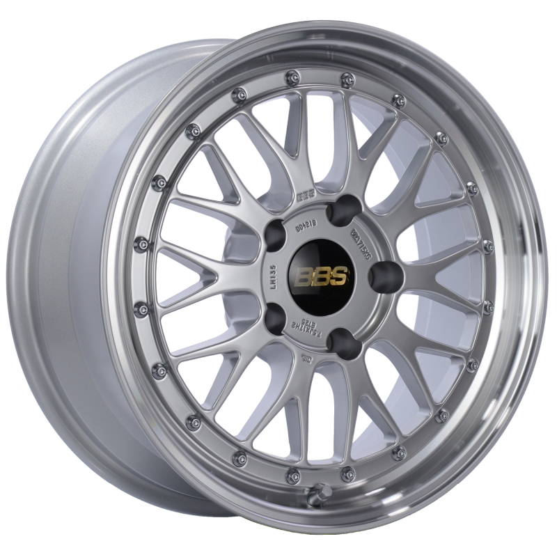 BBS LM 17x7.5 5x130 ET28 CB71.6 Diamond Silver Center Diamond Cut Lip Wheel 1