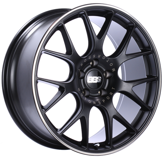 BBS CH-R 20x9 5x115 ET24 Satin Black Polished Rim Protector Wheel -82mm PFS/Clip Required 0