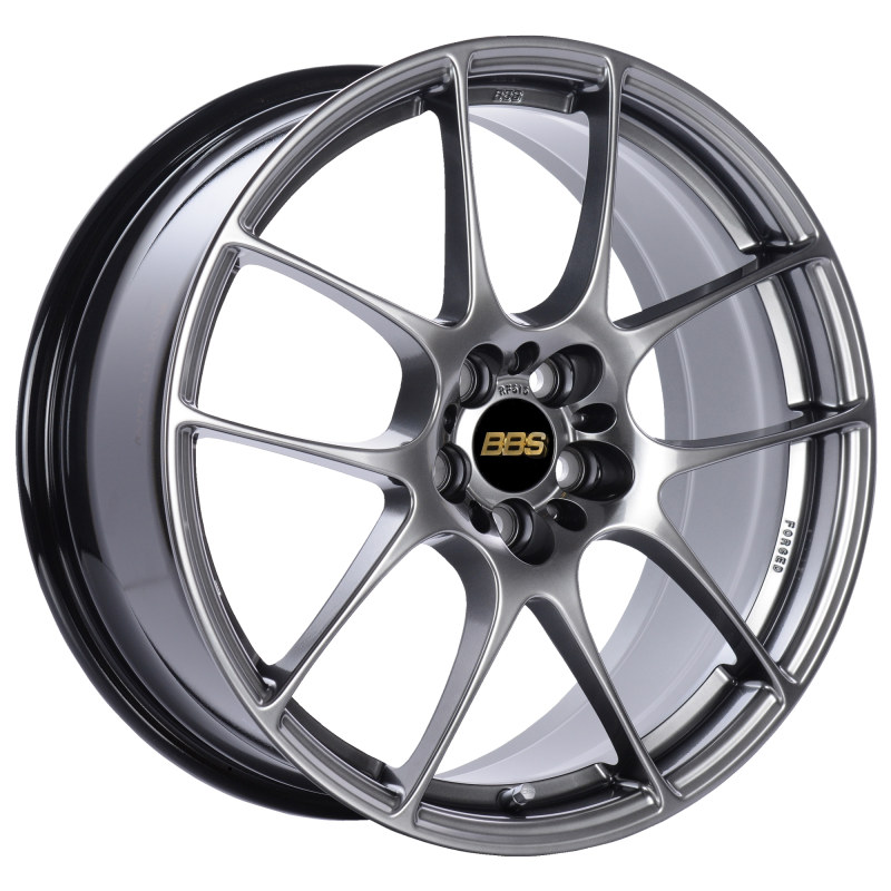 BBS RF 18x8 5x114.3 ET43 Diamond Black Wheel -82mm PFS/Clip Required 0
