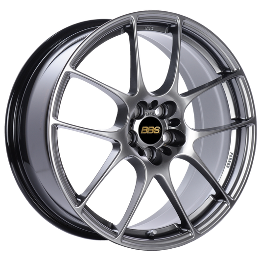 BBS RF 18x8 5x114.3 ET43 Diamond Black Wheel -82mm PFS/Clip Required 0