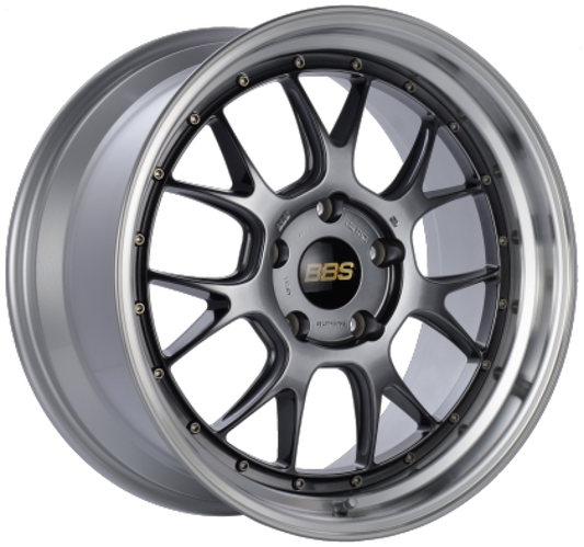 BBS LM-R 20x10 5x120 ET18 Diamond Black Center Diamond Cut Lip Wheel -82mm PFS/Clip Required 0