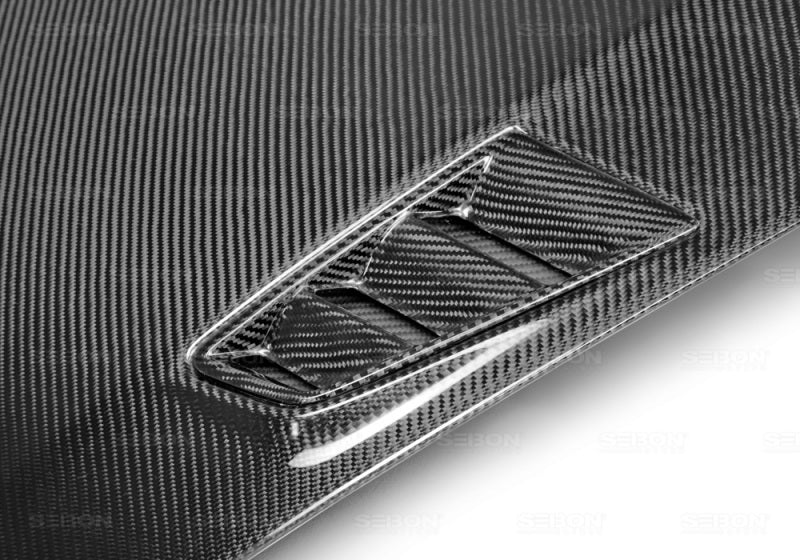 Seibon 06-10 Honda Civic 4 Door JDM / Acura CSX (FD1/2/3/5) MG II Carbon Fiber Hood 1