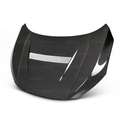 Seibon 2016-2017 Honda Civic Coupe/Sedan/Hatchback VS-Style Carbon Fiber Hood 0