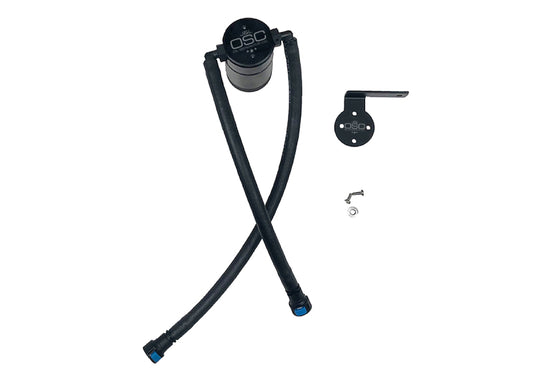 J&L 19-26 Chevrolet Silverado/GMC Sierra 1500 5.3L V8 Driver Side Oil Separator 3.0 - Black Anod