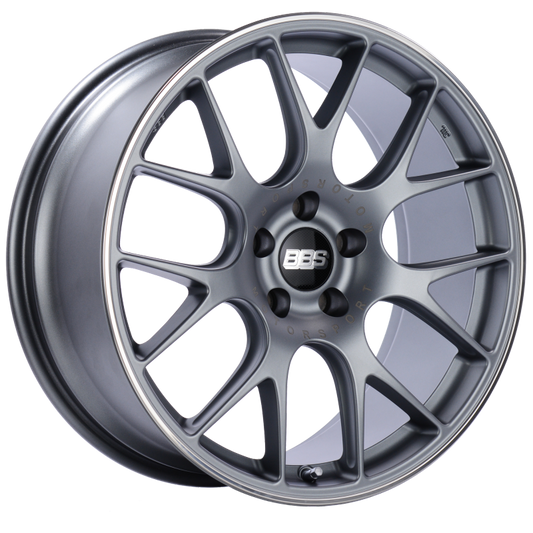 BBS CH-R 20x9 5x120 ET29 Satin Titanium Polished Rim Protector Wheel -82mm PFS/Clip Required 0