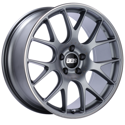 BBS CH-R 20x9 5x120 ET29 Satin Titanium Polished Rim Protector Wheel -82mm PFS/Clip Required 0