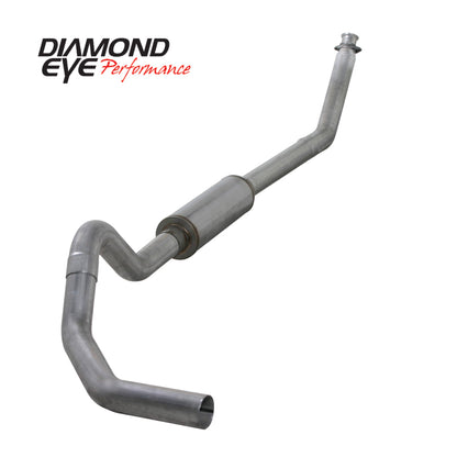 Diamond Eye Performance Diamond Eye KIT 4in Turbo Back MFLR RPLCMENT PIPE SGL AL: 98.5 - 02 DODGE CUMMINS 5.9L