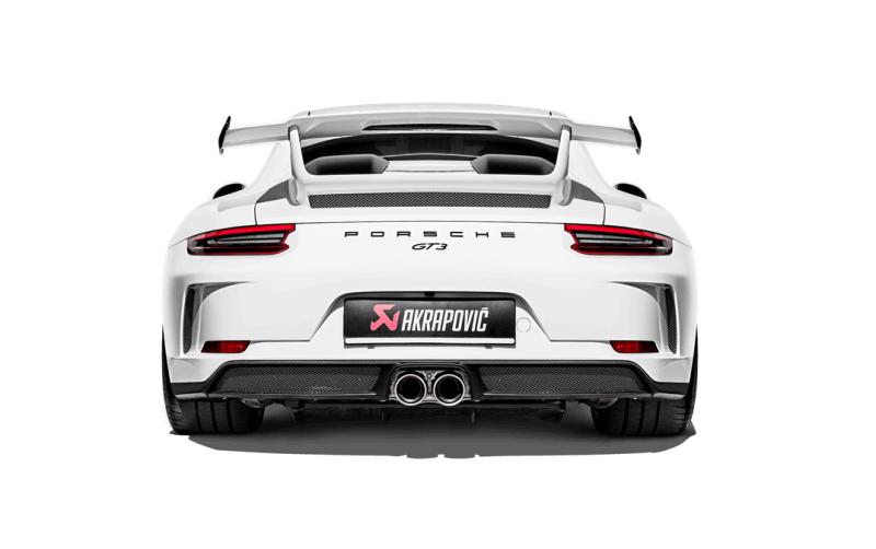 Akrapovic 2018 Porsche 911 GT3 (991.2) Slip-On Race Line (Titanium) w/Header/Tail Pipes 1