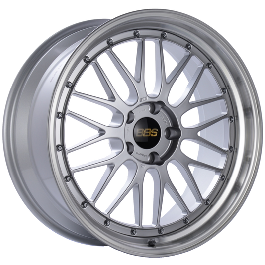 BBS LM 19x8.5 5x120 ET32 Diamond Silver Center Diamond Cut Lip Wheel -82mm PFS/Clip Required 0