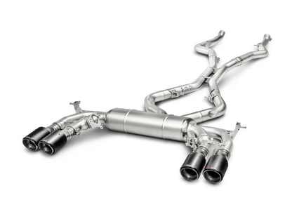 Akrapovic 15-17 BMW X5M (F85) Evolution Line Cat Back (Titanium) w/ Carbon Tips 0