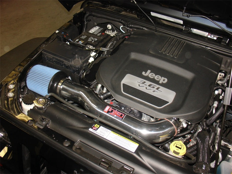 Injen 12-18 Jeep Wrangler JK 3.6L V6 Polished Short Ram Intake w/ Open Filter 2