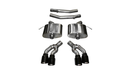 CORSA Performance Corsa 2016-2019 Cadillac CTS V 6.2L V8 2.75in Black Xtreme Axle-Back Exhaust