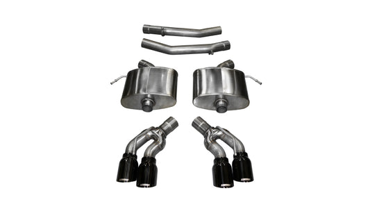 CORSA Performance Corsa 2016-2019 Cadillac CTS V 6.2L V8 2.75in Black Xtreme Axle-Back Exhaust