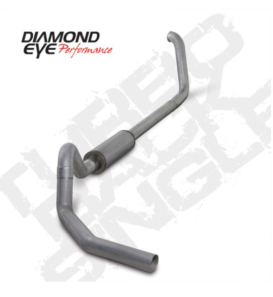 Diamond Eye Performance Diamond Eye KIT 4in Turbo Back SGL AL: 00-03 FORD 7.3L F240/F350 CandC