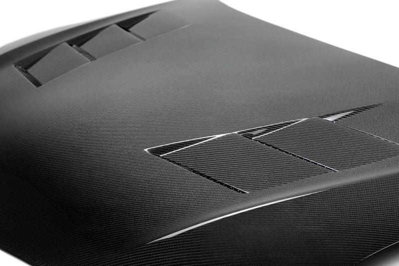 Seibon 2014 Scion TC OEM Carbon Fiber Hood - TS Style 3