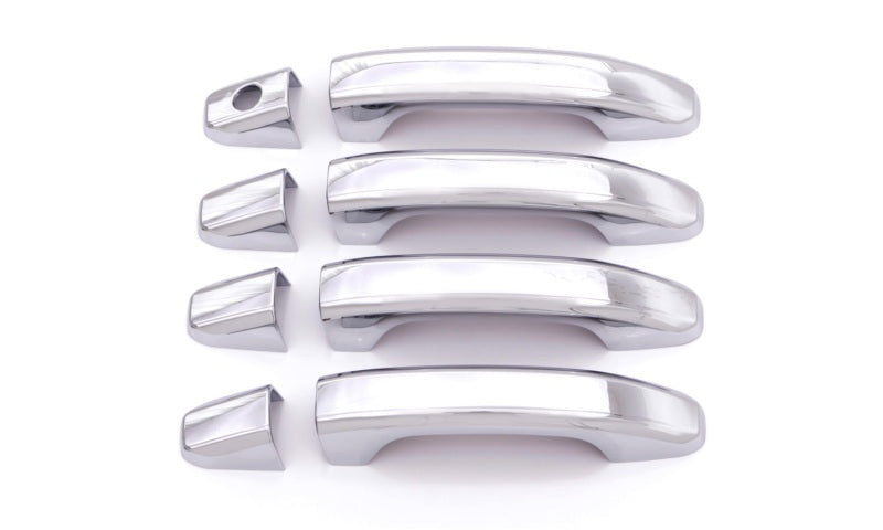 AVS 14-18 Chevy Silverado 1500 Door Handle Covers (4 Door) 8pc Set - Chrome - Silverado & Sierra