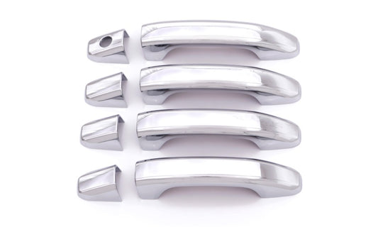 AVS 14-18 Chevy Silverado 1500 Door Handle Covers (4 Door) 8pc Set - Chrome - Silverado & Sierra