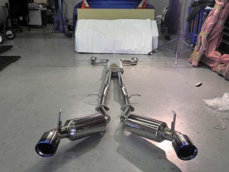 Injen 09-20 Nissan 370Z Dual 60mm SS Cat-Back Exhaust w/ Built In Resonated X-Pipe 3