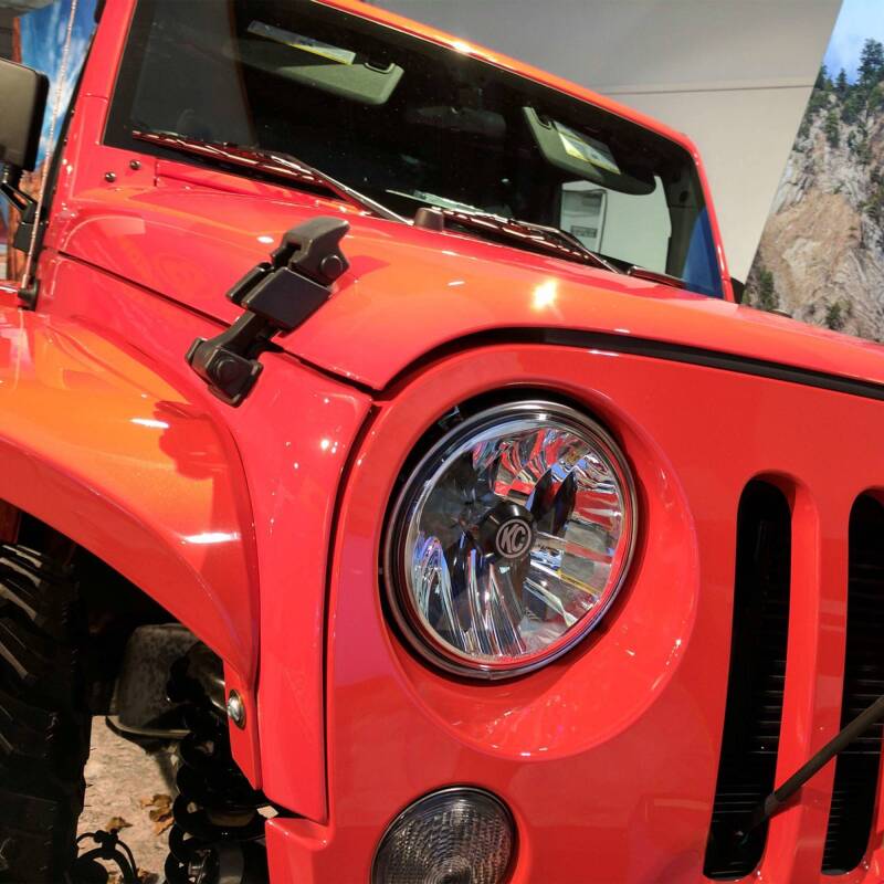 KC HiLiTES 97-06 Jeep TJ/Univ. 7in. Gravity LED H4 DOT Approved Replac. Headlight (Pair Pack System) - Wrangler