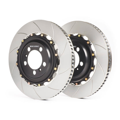 GiroDisc 2016+ Chevrolet Camaro SS 1LE (6th Gen w/6 Piston Front Caliper) Slotted Front Rotors 0