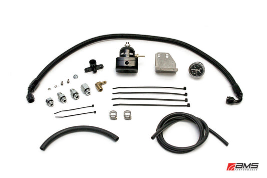 AMS Performance 08-15 Mitsubishi EVO X Fuel Pressure Regulator Kit - Black - EVO & Lancer