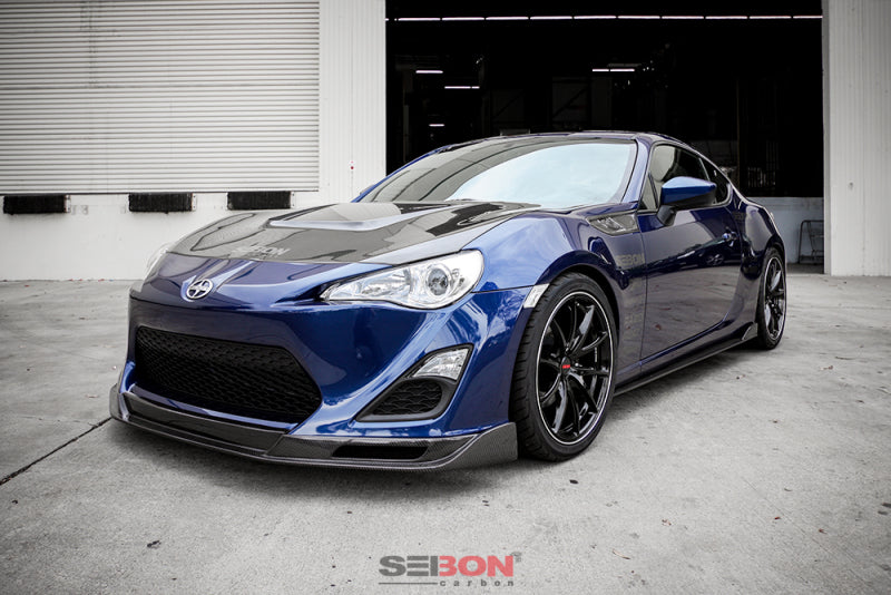 Seibon 12-13 BRZ/FRS KC Style Carbon FIber Front Lip 7