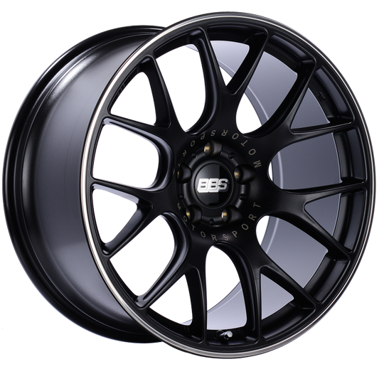 BBS CH-R 20x10.5 5x120 ET35 Satin Black Polished Rim Protector Wheel -82mm PFS/Clip Required 0