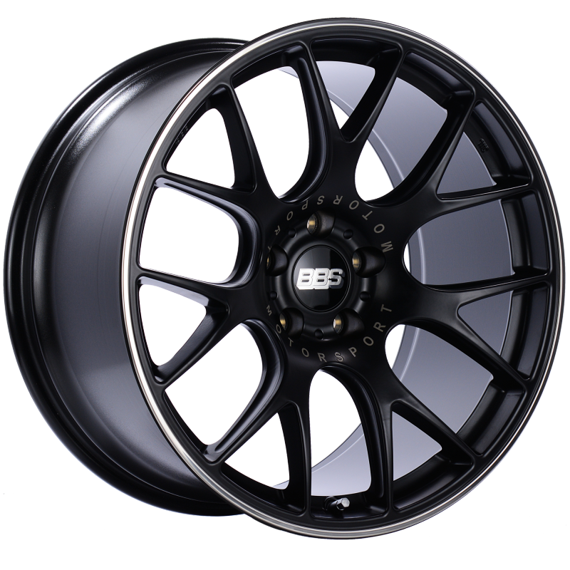 BBS CH-R 20x10.5 5x112 ET25 Satin Black Polished Rim Protector Wheel -82mm PFS/Clip Required 0