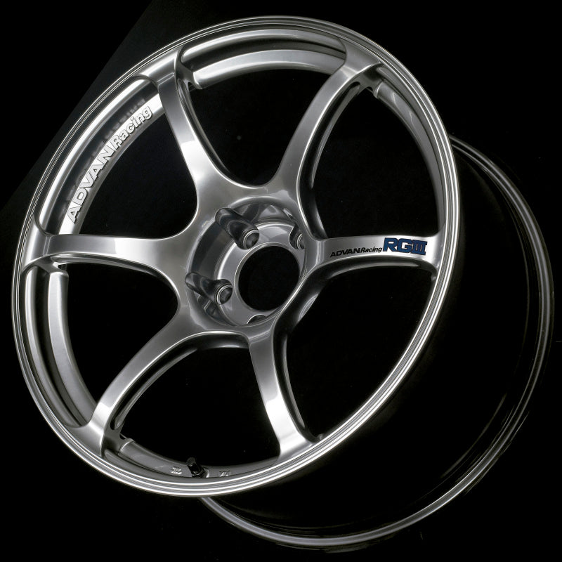Advan RGIII 18x9.0 +25 5-114.3 Racing Hyper Black Wheel 1