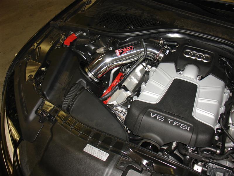 Injen 12-18 Audi A7 3.0L Supercharged Polished Short Ram Intake w/ MRI Tech & Air Horn 2