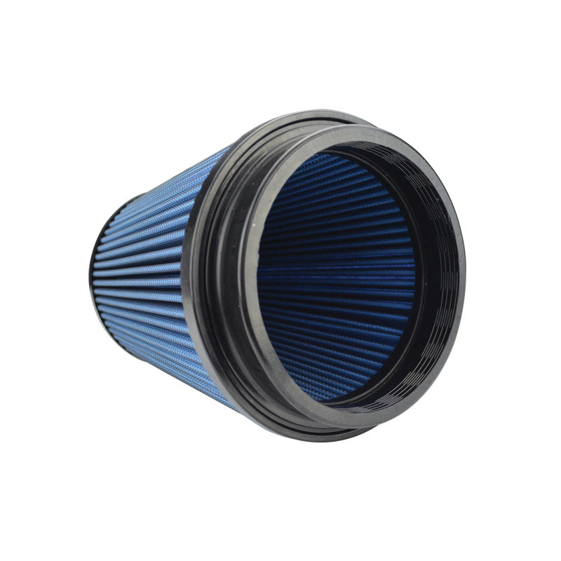 Injen NanoWeb Dry Air Filter 5.00in Inlet w/ShurLok 6.50in Base/ 5.00in Top w/ Barb Fitting 5