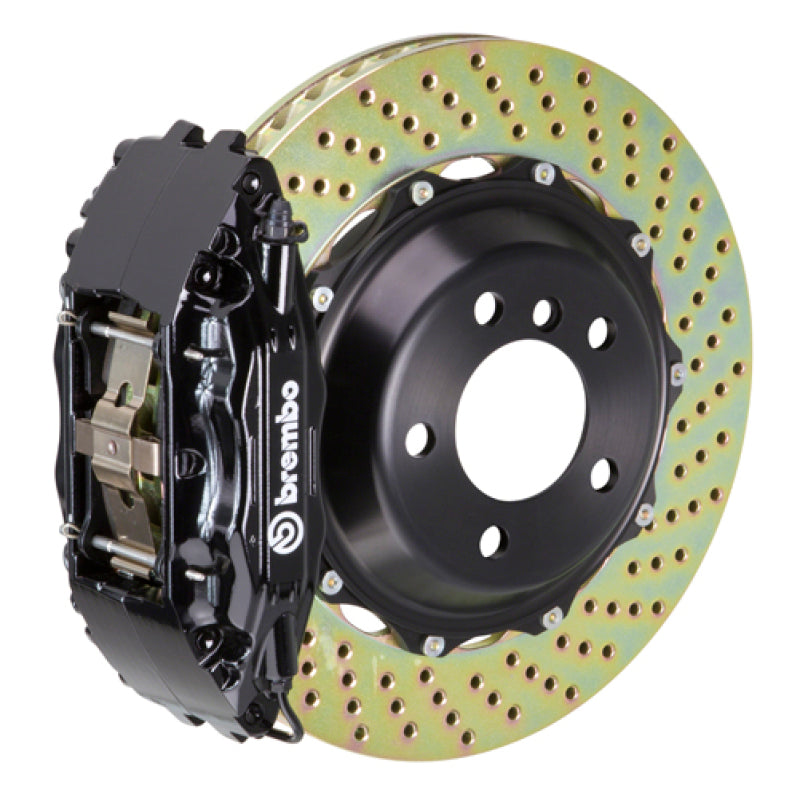 Brembo 02-07 SC430 Front GT BBK 4 Piston Cast 2pc 332x32 2pc Rotor Drilled-Black 0