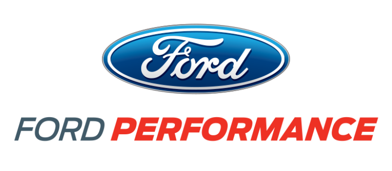 Ford Racing Black/Silver EcoBoost Emblem 3-1/2in x 9/16in - Set of 2