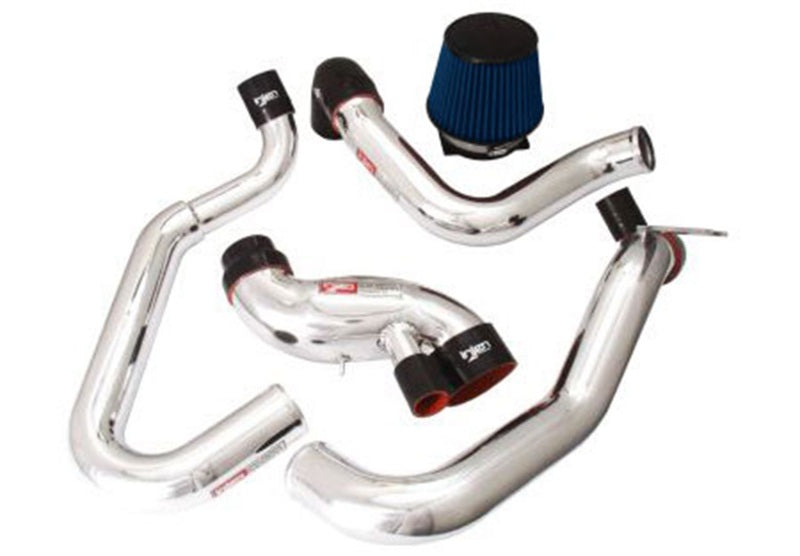 Injen 03-06 Evo 8/9/MR Cast Aluminum Intake System w/ Full Intercooler Piping Polished Short Ram Int 0