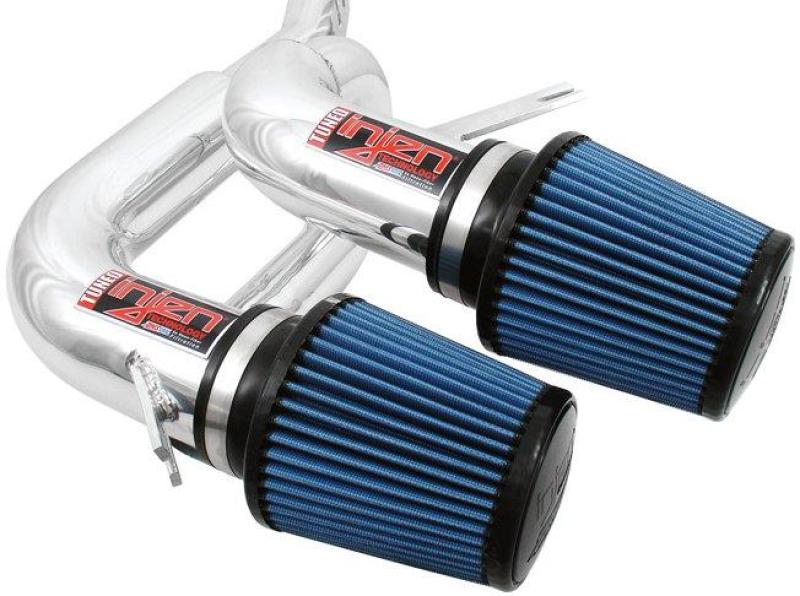 Injen 08-09 535i E60 3.0L L6 Twin intake & AMSOIL Filters Polished Short Ram Intake 2