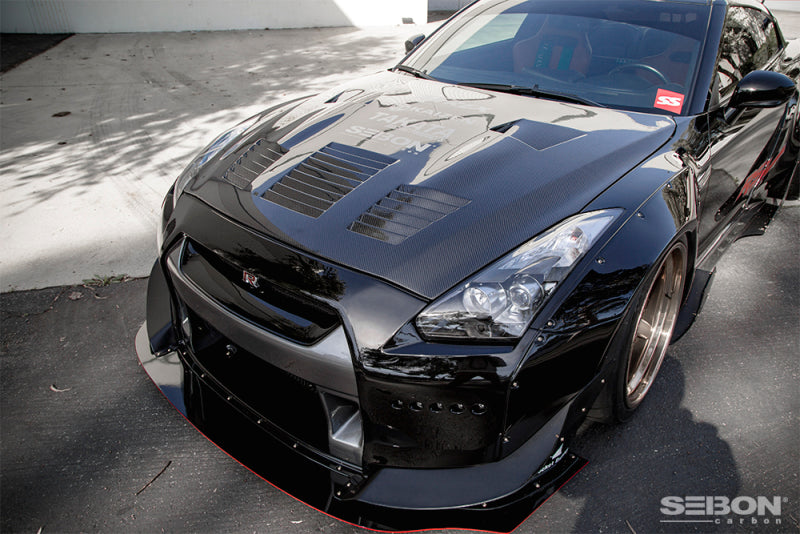 Seibon 09-12 Nissan GTR R35 GT-Style Carbon Fiber Hood 6