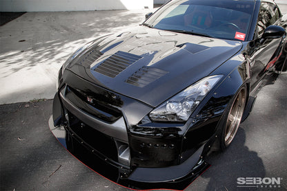 Seibon 09-12 Nissan GTR R35 GT-Style Carbon Fiber Hood 6