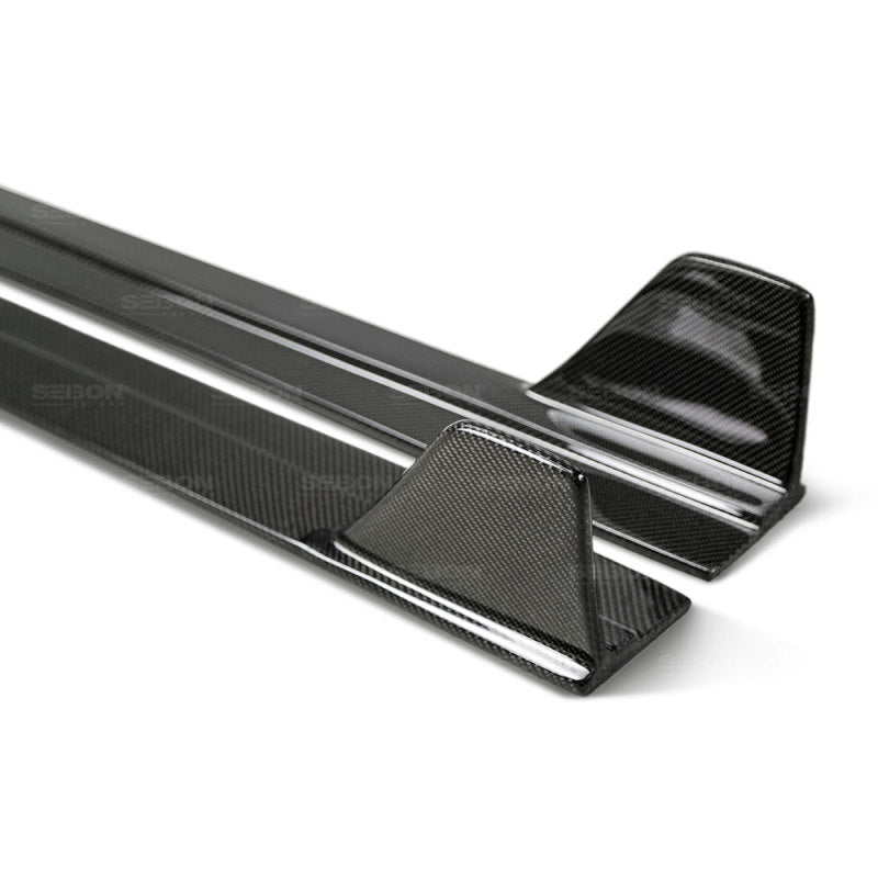 Seibon 16-17 Honda Civic Sedan TR Carbon Fiber Side Skirts 2