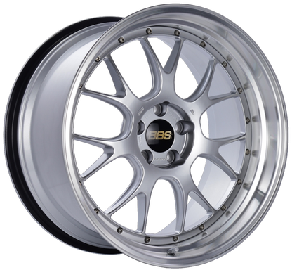 BBS LM-R 20x11 5x114.3 ET20 CB66 Diamond Silver Center Diamond Cut Lip Wheel 1