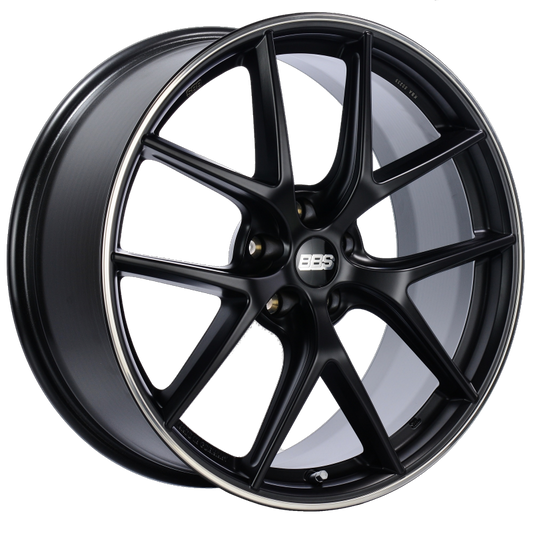 BBS CI-R 20x8.5 5x120 ET32 Satin Black Polished Rim Protector Wheel -82mm PFS/Clip Required 0