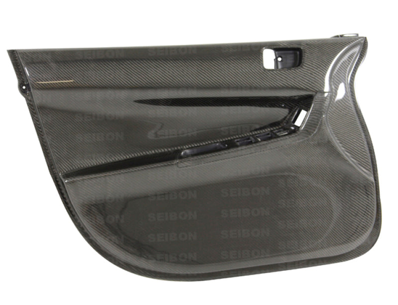 Seibon 08-12 Mitsubishi Evo Carbon Fiber Front Door Panels 0