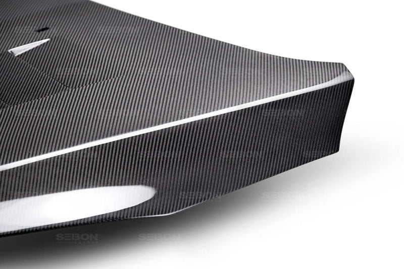 Seibon 15-16 Ford Focus TS-Style Gloss Finish Carbon Fiber Hood 3